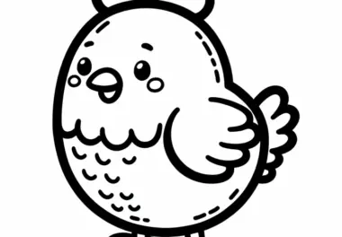 Hühner: Ausmalbilder kostenlos