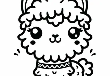 Lamas: Ausmalbilder kostenlos