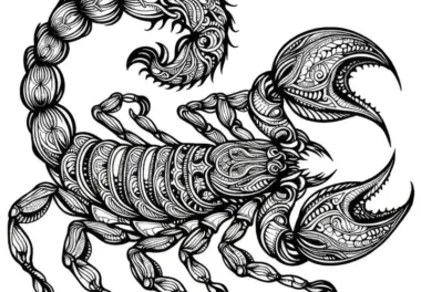 Skorpion Ausmalbild: Kostenloser zum Download