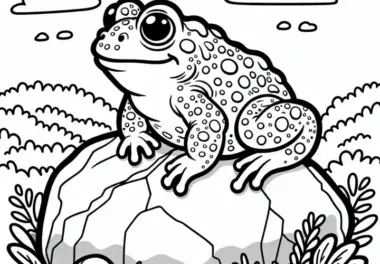 Kröten: Ausmalbilder kostenlos