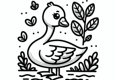 Gänse: Ausmalbilder kostenlos
