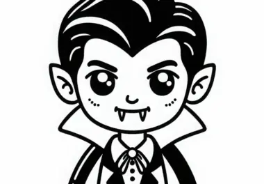 Vampir Malvorlage zum Download (Kostenlos)