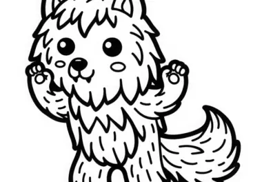 Werwolf Ausmalbild: Einfach zum Herunterladen (Gratis)