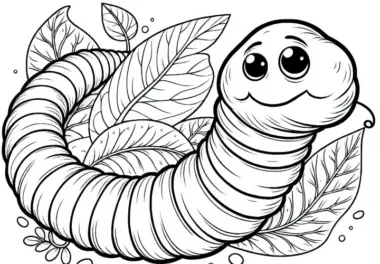Regenwurm Malvorlage: Detailreich und Kostenlos