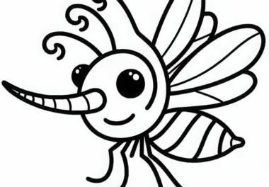 Stechmücken: kostenlose Ausmalbilder