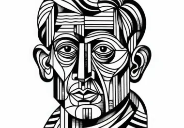 Portrait von Pablo Picasso als Malvorlage (Gratis)