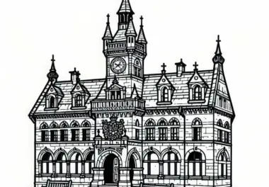 Altes Rathaus Malvorlage Kostenlos