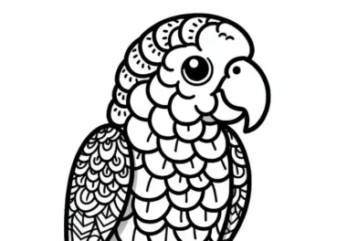 Amazonenpapageien Malvorlage Kostenlos