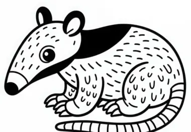 Ameisenbär: kostenlose Ausmalbilder