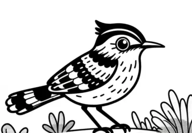 Ameisenpittas und Antpittas – Vogelmalvorlage aus Südamerika zum kostenlosen Download