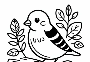 Vögel in Nordamerika: Ausmalbilder kostenlos