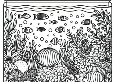 Aquarium Malvorlage Gratis