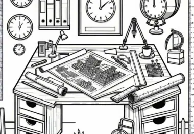 Architektenbüro Ausmalbild Gratis