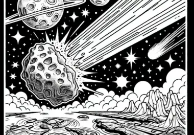 Asteroideneinschlag Malvorlage Einfach Kostenlos