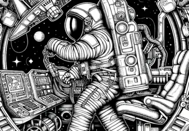 Astronaut im Spaceshuttle Malvorlage Kostenlos