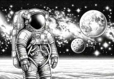 Astronaut Malvorlage – Detailreich und Kostenlos