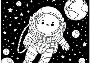 Astronaut: kostenlose Ausmalbilder