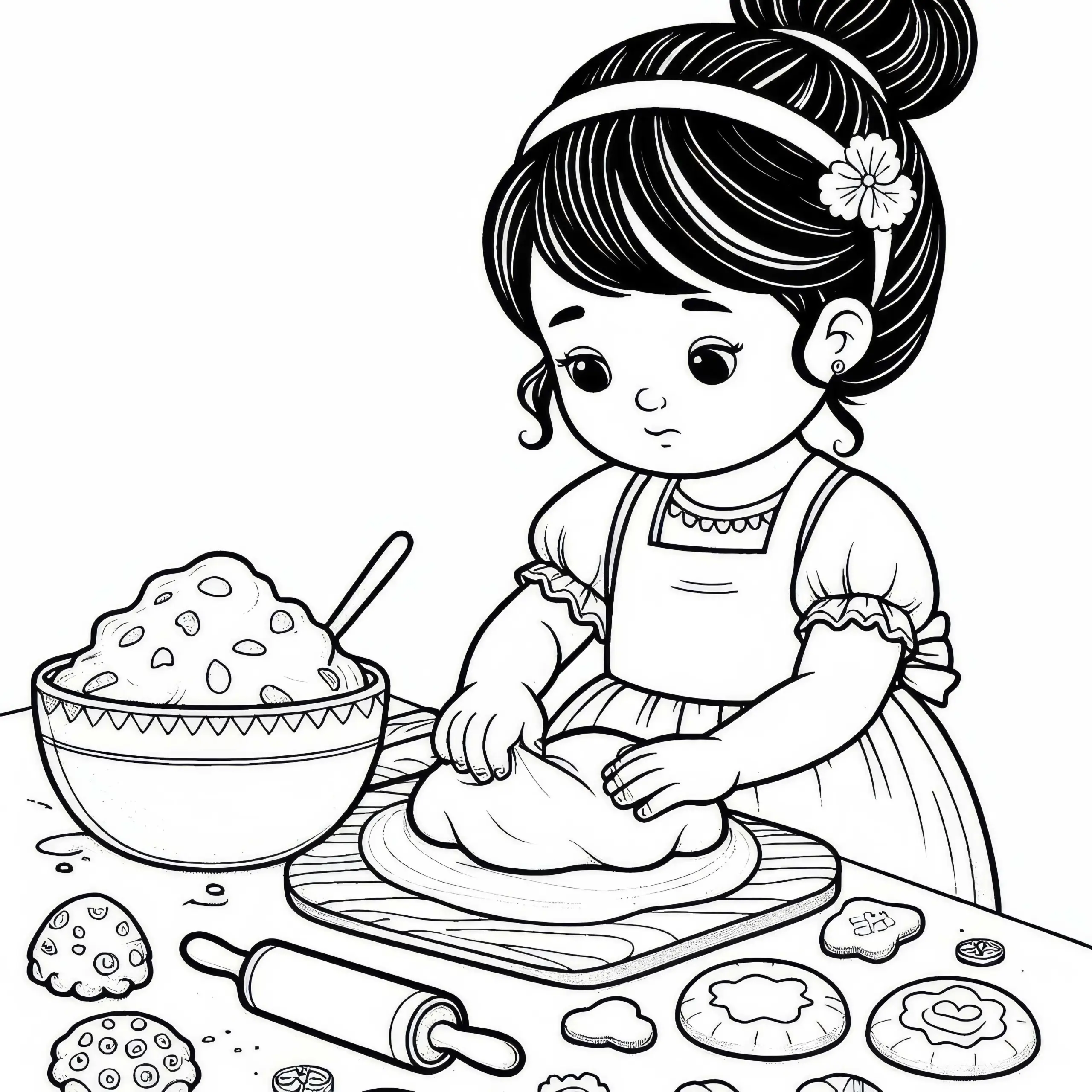 Backen Ausmalbild für dein Hobby kostenlos