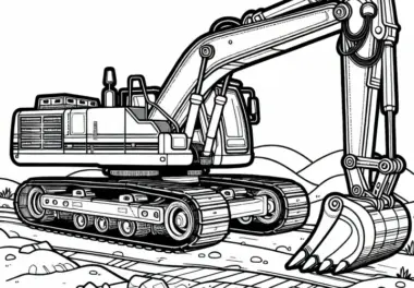 Bagger Malvorlage Kostenlos