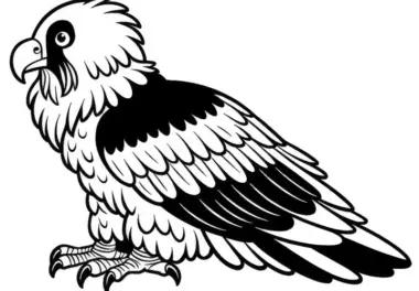 Bartgeier Vogel Europa Malvorlage Gratis