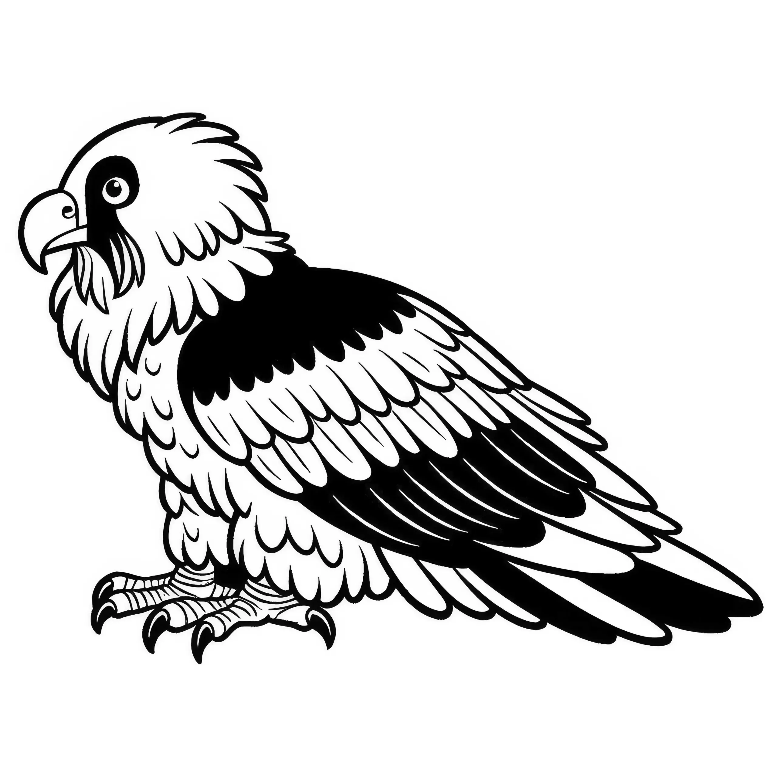 Bartgeier Vogel Europa Malvorlage Gratis (Ausmalbild)