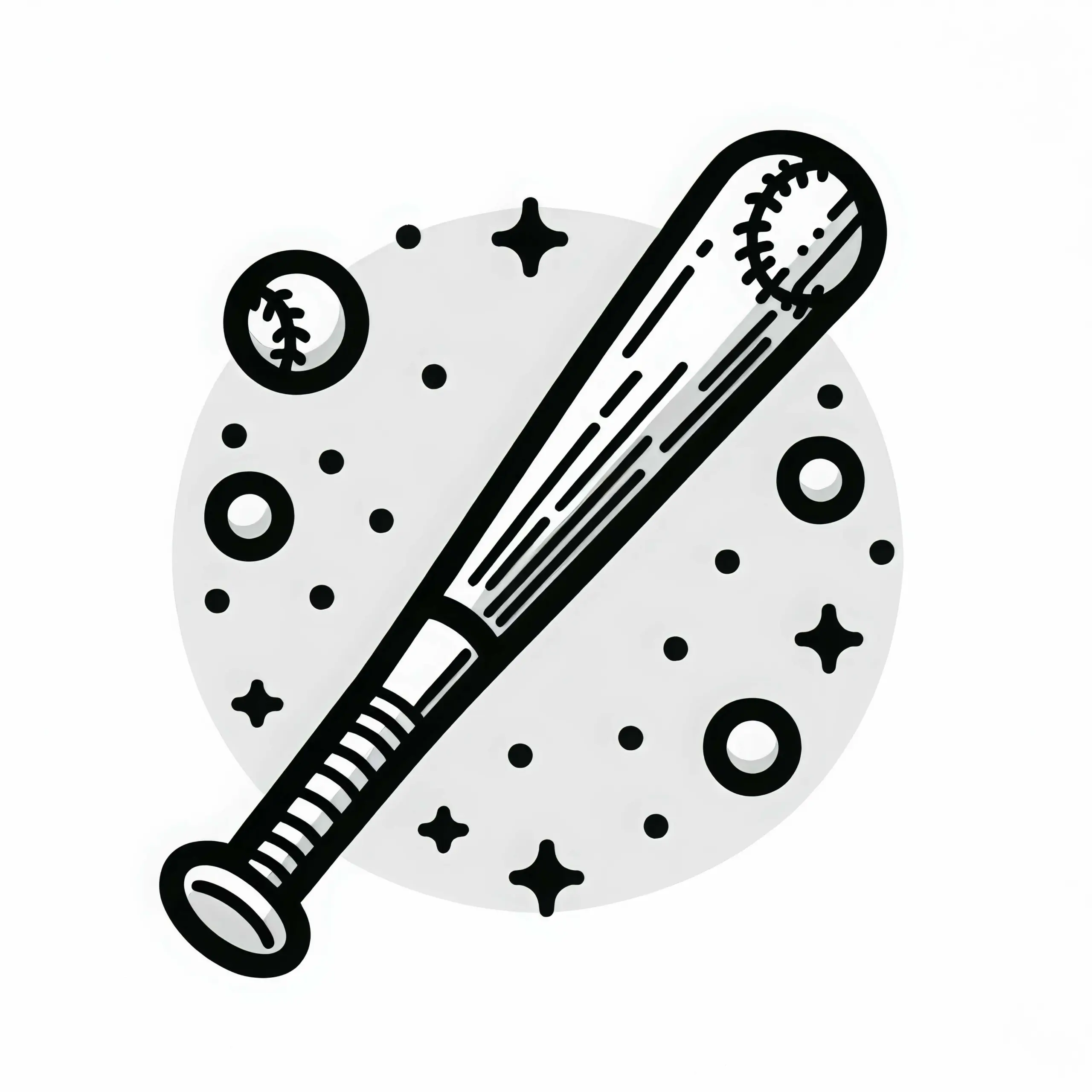 Baseballschläger Ausmalbild Kostenlos