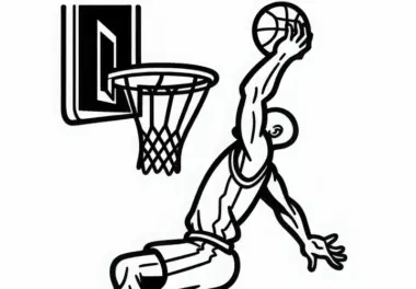Basketball: kostenlose Ausmalbilder