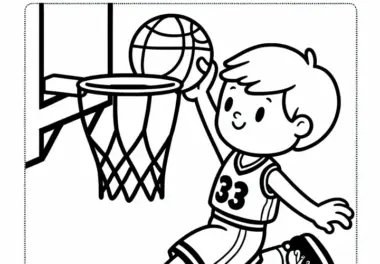 Basketballspieler: kostenlose Ausmalbilder
