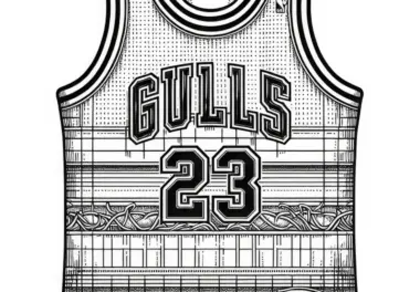 Basketballtrikot Ausmalbild Detailreich Kostenlos