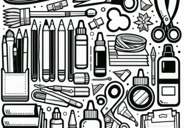 Ausmalbild für Kindergarten: Bastelmaterial Kostenlos Herunterladen