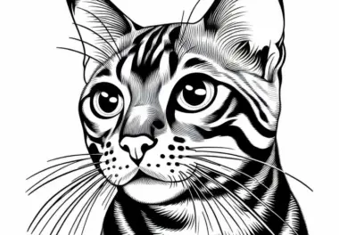 Bengal-Katze Ausmalbild Kostenlos