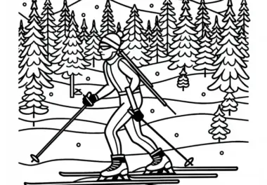 Biathlon: kostenlose Ausmalbilder