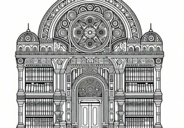Bibliothek Ausmalbild Kostenlos