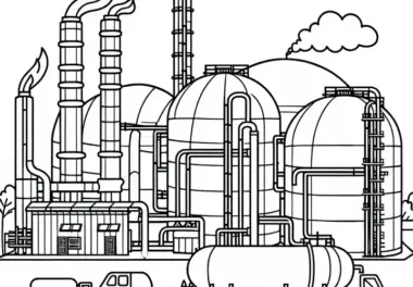 Biogasanlage Ausmalbild Kostenlos