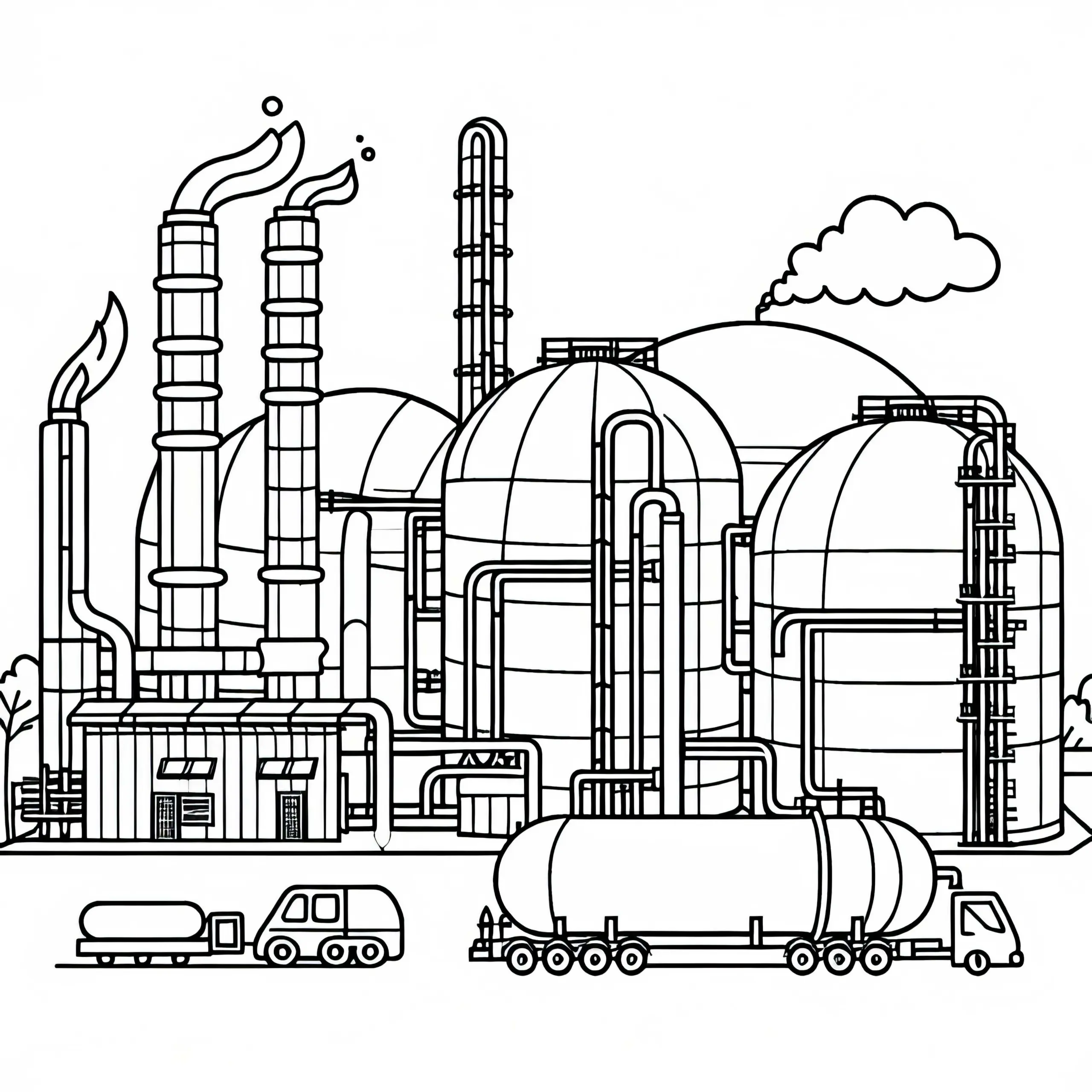 Biogasanlage Ausmalbild Kostenlos