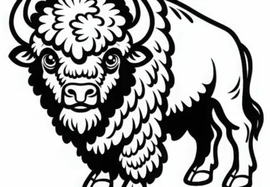 Bison: kostenlose Ausmalbilder