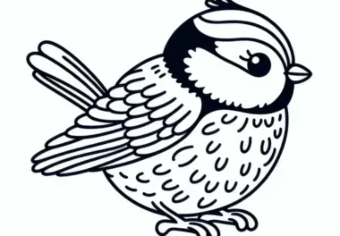 Blaumeise Ausmalbild Vogel Kostenlos