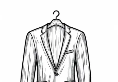 Blazer Malvorlage Kleidung Gratis