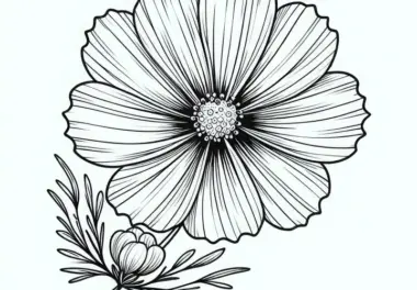 Blüte der Blume – Schmuckkörbchen Malvorlage Gratis