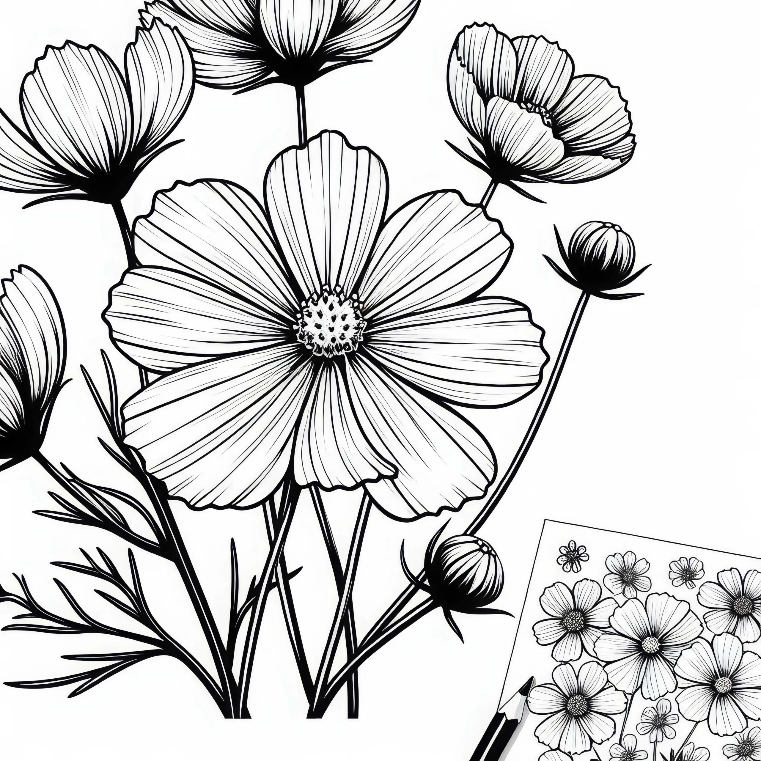 Blume Schmuckkörbchen Ausmalbild Gratis