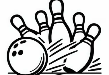 Bowling: kostenlose Ausmalbilder