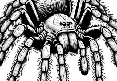 Brasilianische Wanderspinne Phoneutria Nigriventer Ausmalbild Gratis