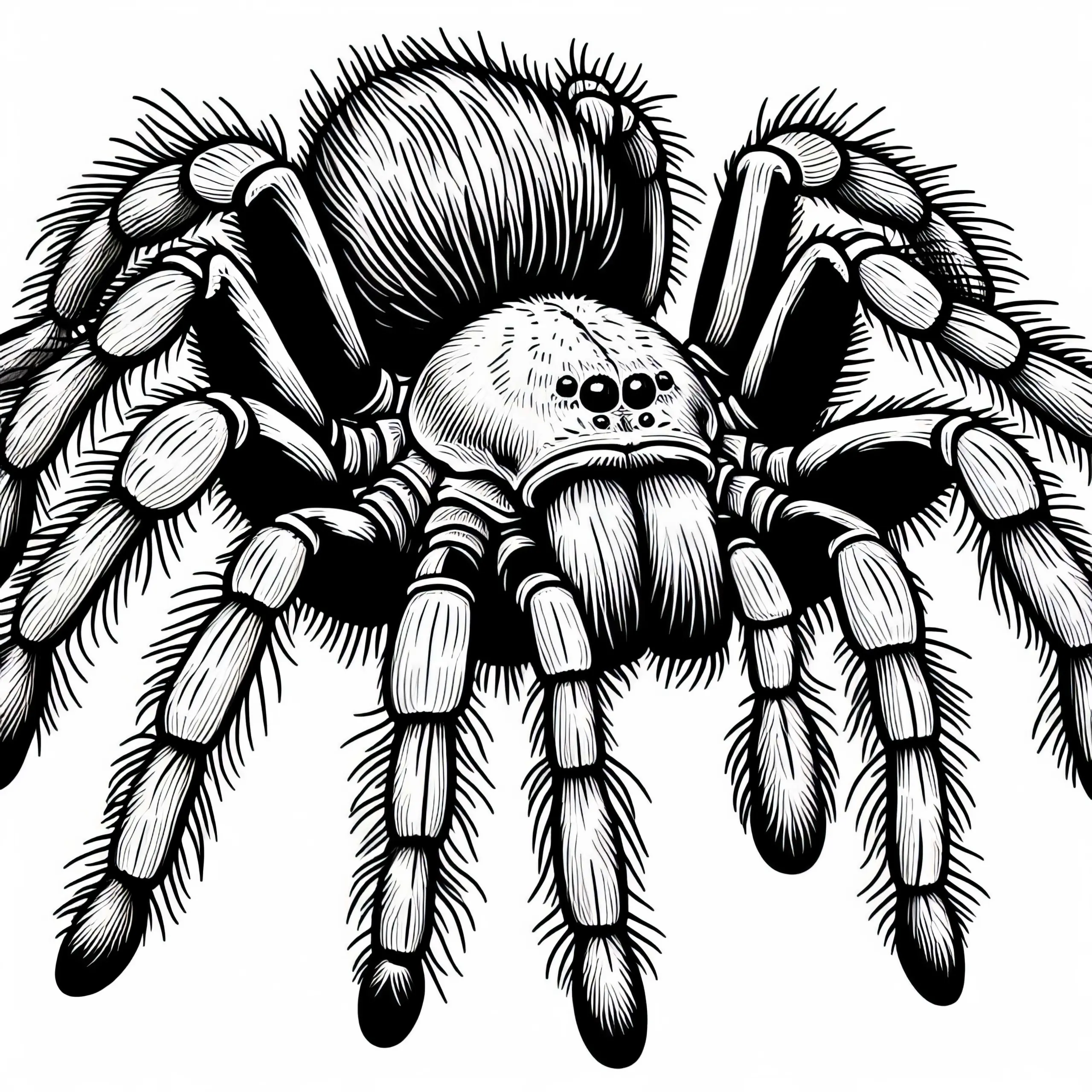 Brasilianische Wanderspinne Phoneutria Nigriventer Ausmalbild Gratis