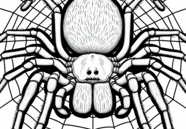 Braune Einsiedlerspinne Loxosceles Reclusa Ausmalbild Kostenlos