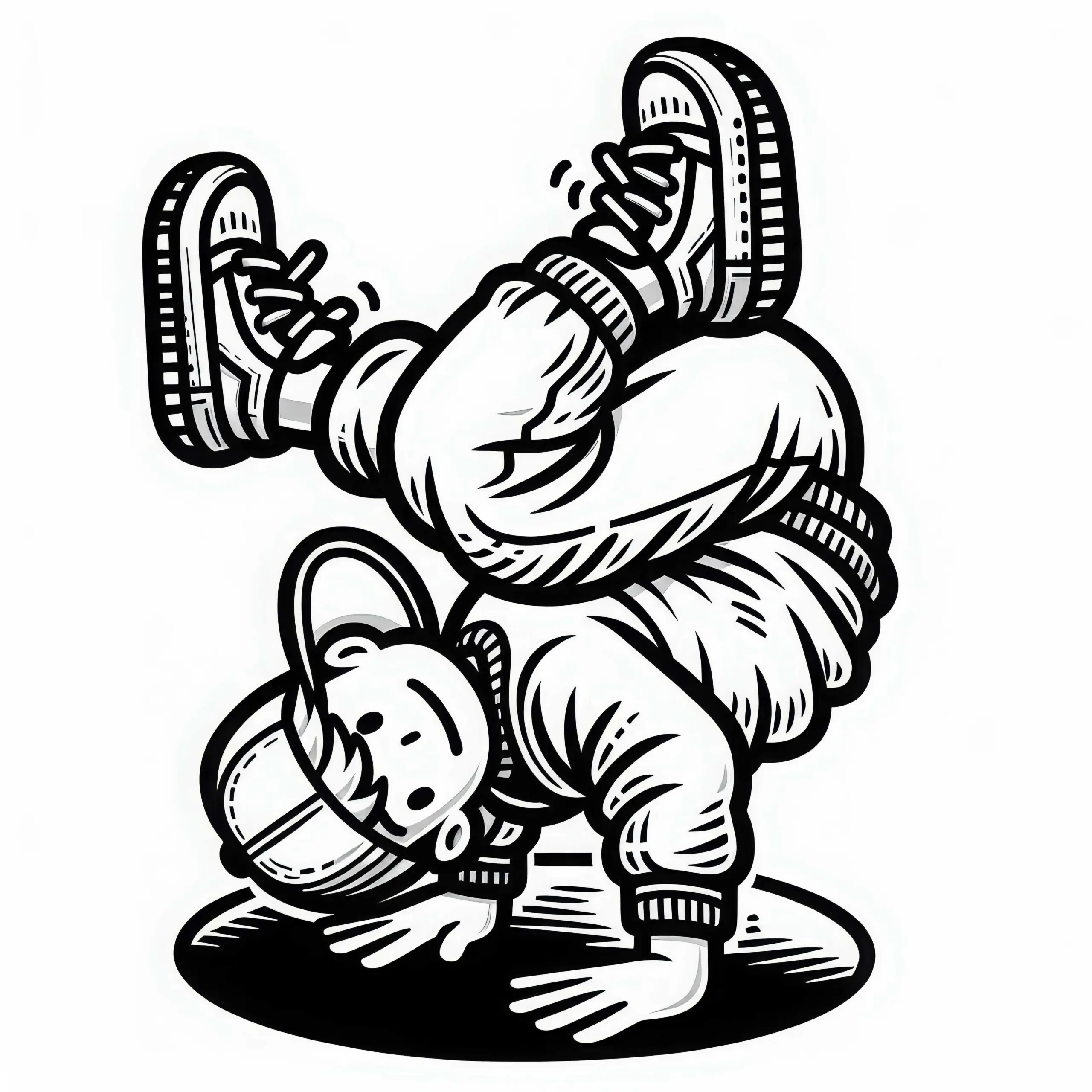 Breakdancer Ausmalbild Gratis – Jetzt Kostenlos Herunterladen und Ausmalen