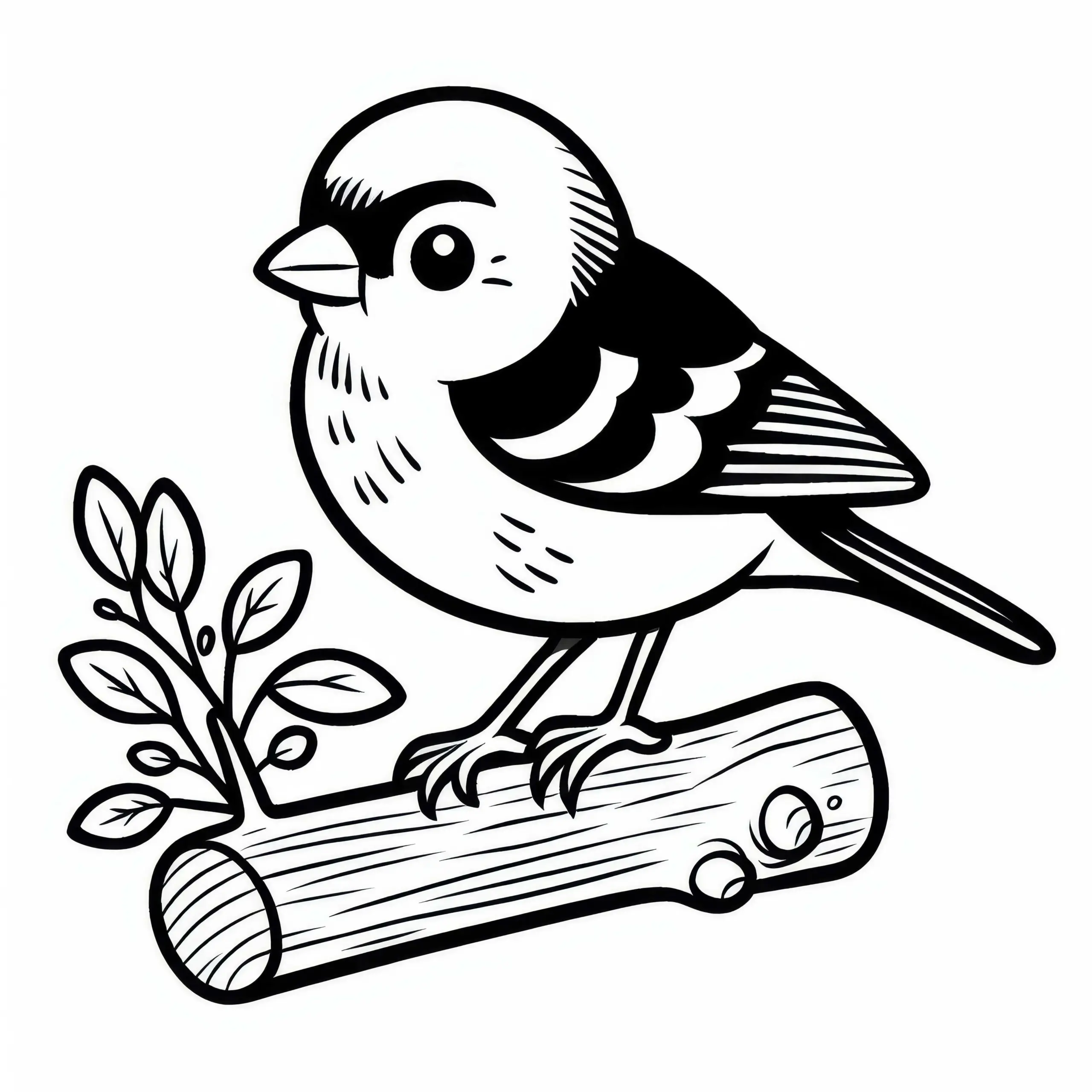Buchfink Vogel Europa Ausmalbild Gratis