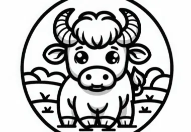 Bison Ausmalbild Gratis