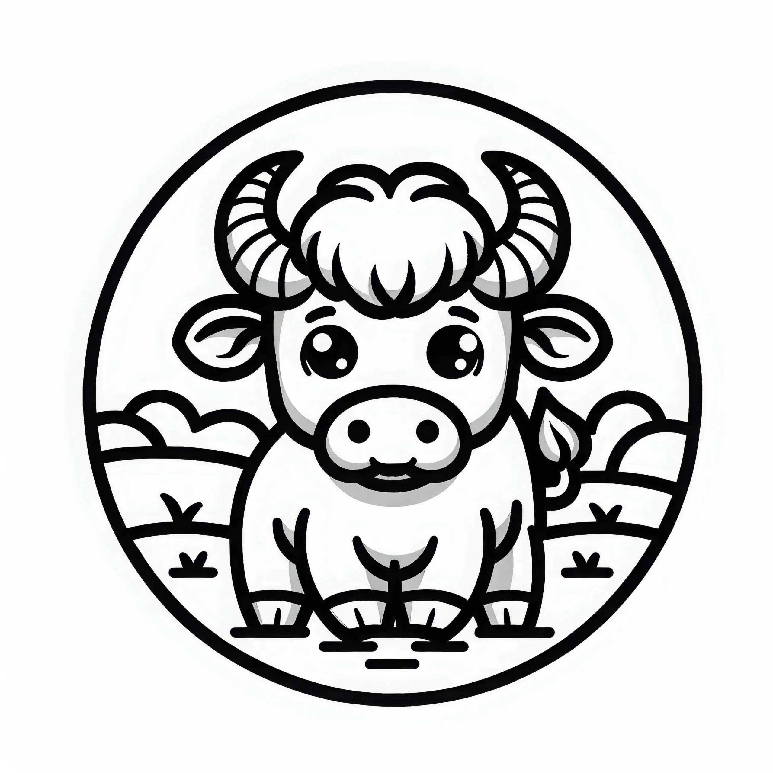 Bison Ausmalbild Gratis