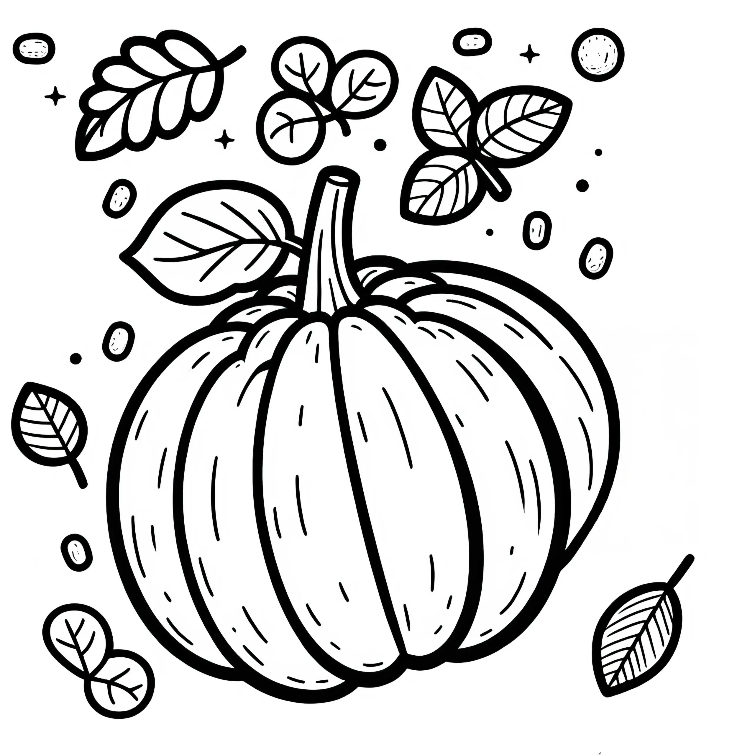 Butternut-Kürbis Ausmalbild Kostenlos