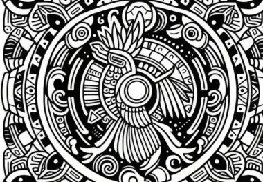 Caban Erde Ausmalbild Sternzeichen Maya Gratis